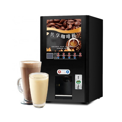 Newest Type Tabletop Cold And Hot Coffee Juice Dispenser Beverage Vending Machine