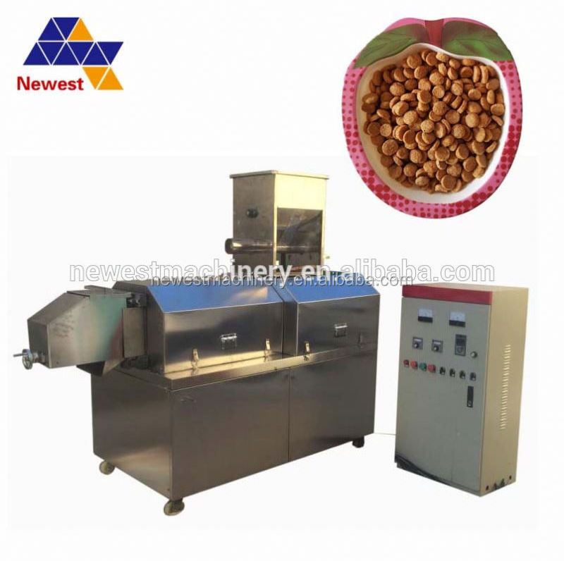 New design pet food production line/extruder pet food/dry dog food making machine