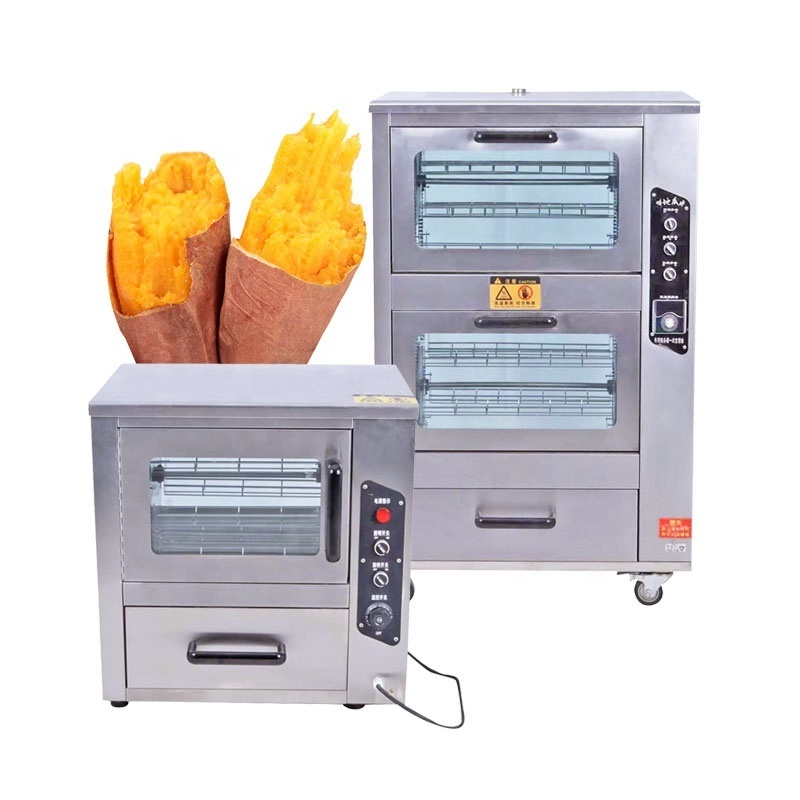 Convenient 8 Baskets Rotary Corn Taro Baking Machine Electric Roasted Sweet Potato Oven