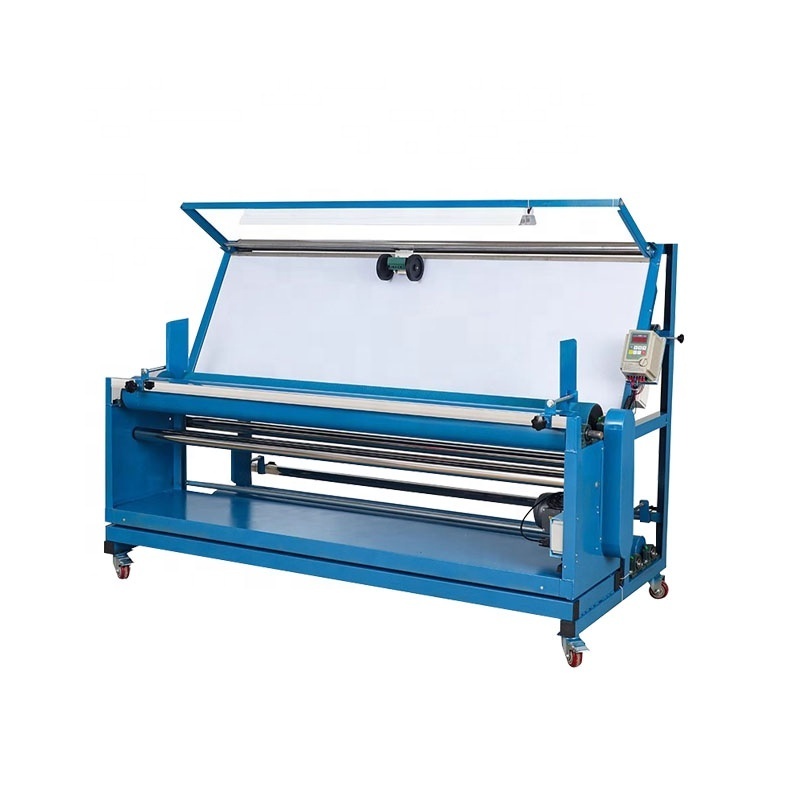 Easy Operating Cloth Textile Measuring Rewinder Woven Fabric Inspecting Re Rolling Machine