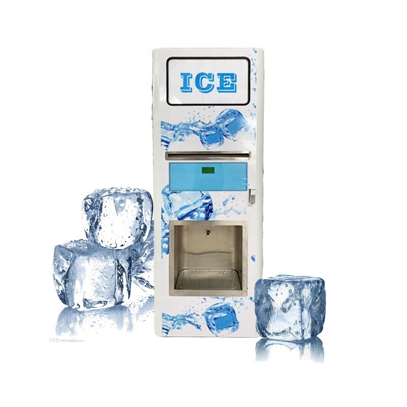 Commercial 1-4 Kg Bagged Ice Vending Machine Smart Bulk Ice Cube Vending Machine