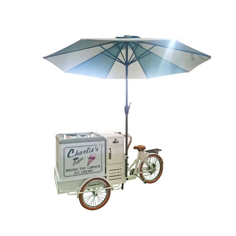 Wholesale Ice Pop Ice Lolly Gelato Vending Cart Trike Bike Ice Cream Tricycle For Sale