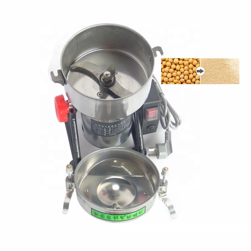 Sophisticated Technology 1500W Stainless Steel Pepper Chilli Grinding Machine Swing Type Grain Powder Grinder For Manufacturing