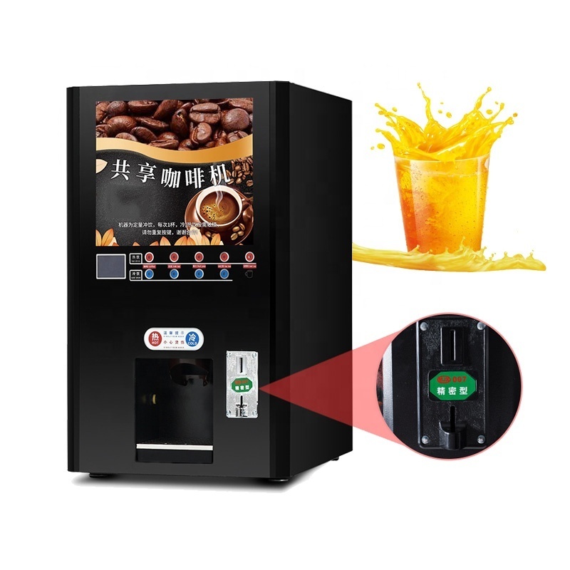 Commercial Touch Screen Hot And Cold Beverage Dispenser Coffee Vending Machine