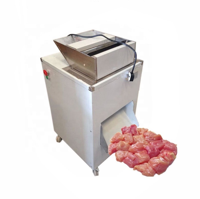 Commercial meat cuber meat dicer/chicken cube cutting machine