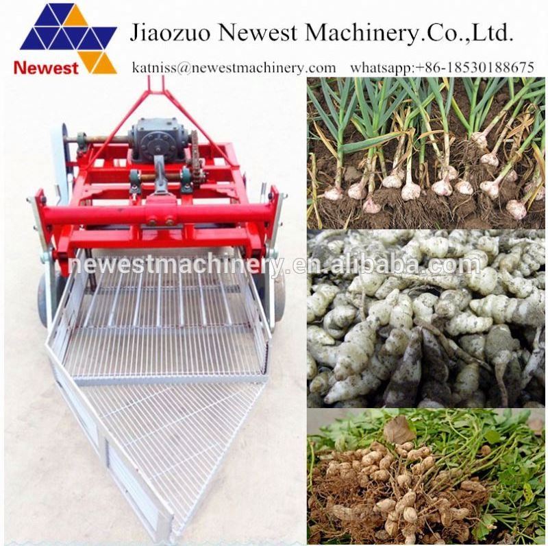 Tractor yam harvesting machine/tractor trailed peanut picker/combine harvester for garlic