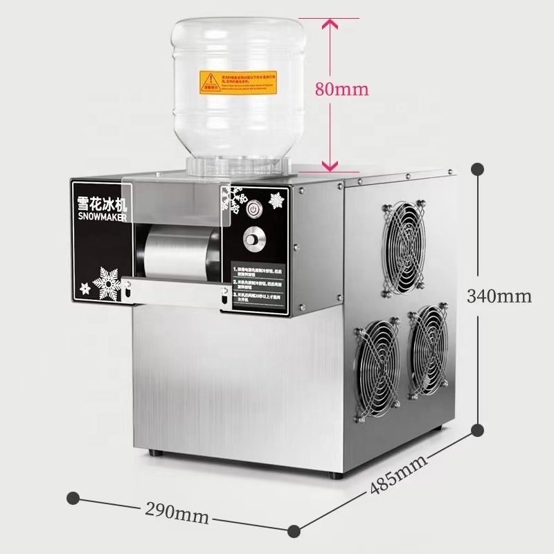 Commercial Korean Full Automatic Milk Snow Ice Machine Snowflake Ice Maker Bingsu Machine