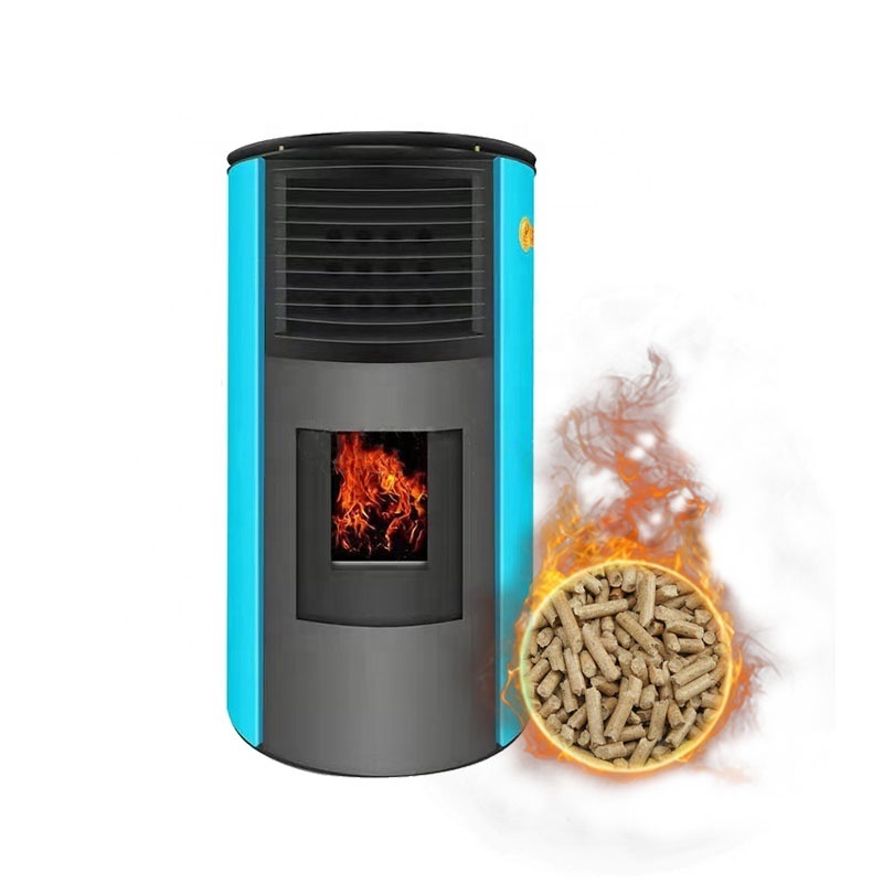 Hot Air Furnace For Home Biomass Pellet Heater Fireplace Sawdust Pellet Burning Stoves