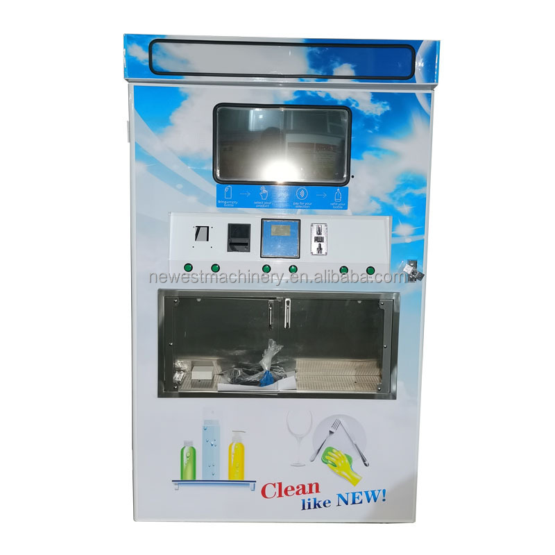 Automatic vending machine for washing liquid.laundry washing liquid vending machine