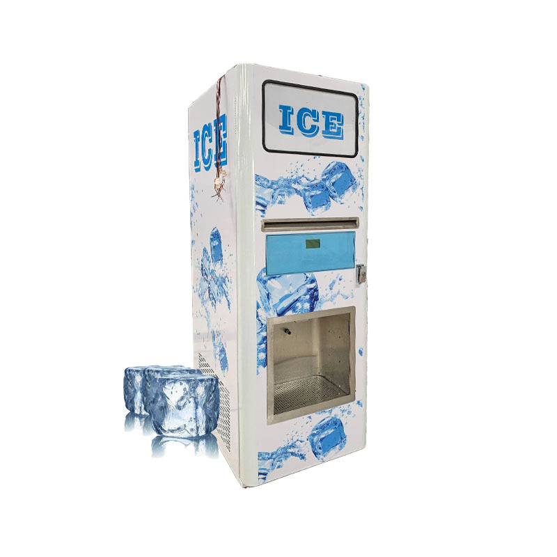 Automatic Small Ice Cube Vending Station Self Service Ice Vending Machine