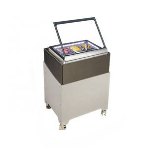 Hot sale table top price ice cream freezer/ice cream freezer display