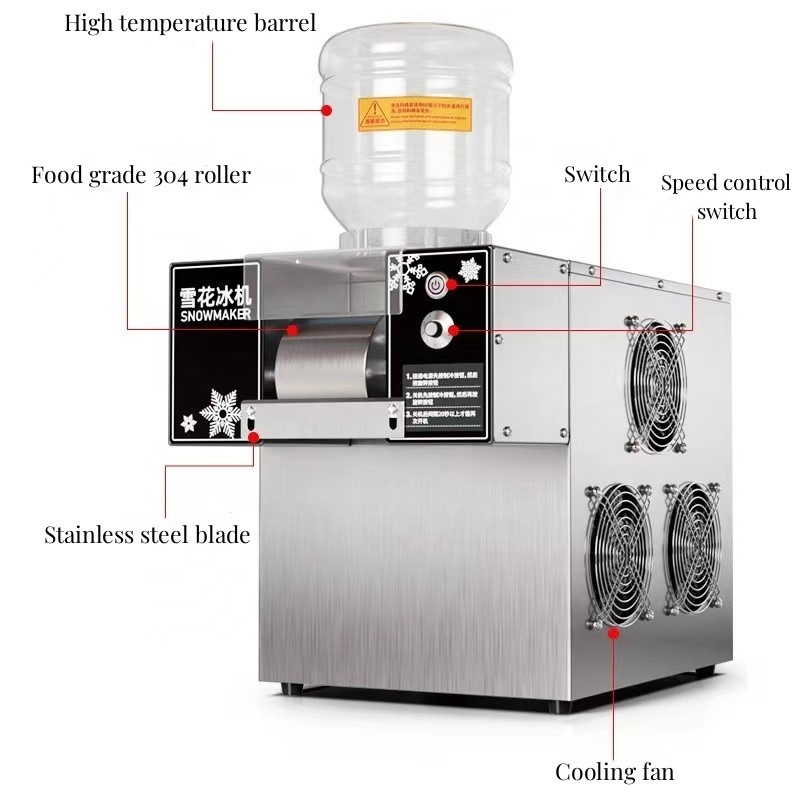 Commercial Quick Ice Maker Milk Snow Ice Shaving Machine Snow Ice Making Machine