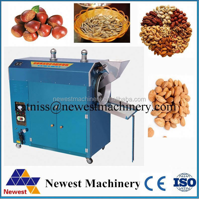 30kg /h  electric peanut roaster/nuts frying machine/macadamia drying machine