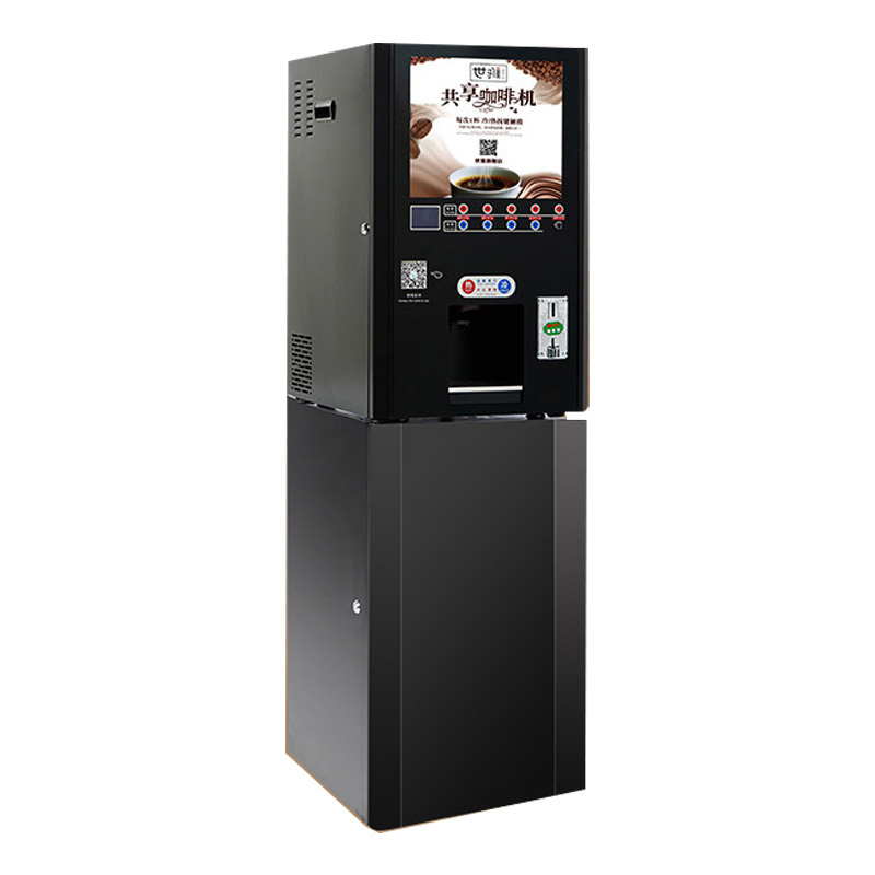 3 flavours instant coffee machine commercial Automatic coffee vending machine hot/cold ice water dispenser