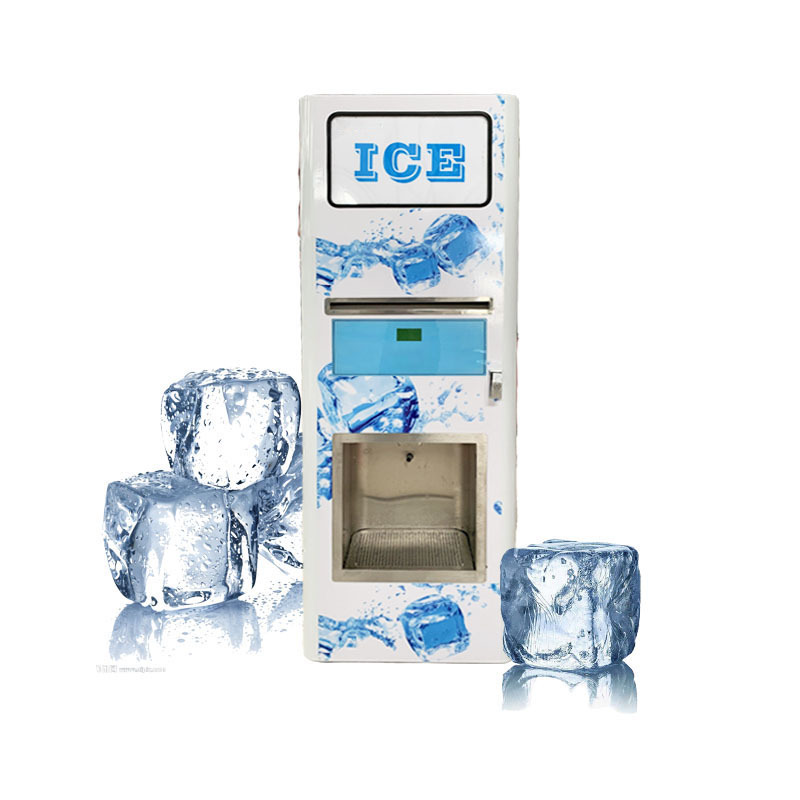 Automatic Small Ice Cube Vending Station Self Service Ice Vending Machine