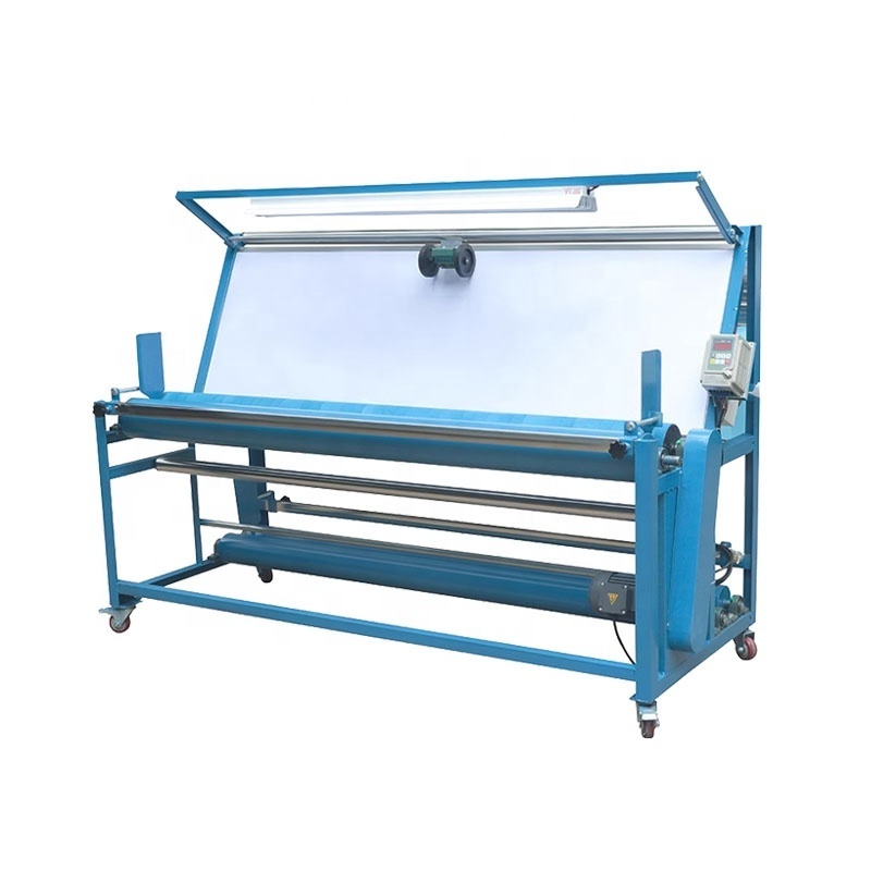 Easy Operating Cloth Textile Measuring Rewinder Woven Fabric Inspecting Re Rolling Machine