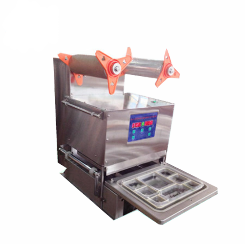 Plastic food containers tray sealing machine for small business/automatic cup sealing machine