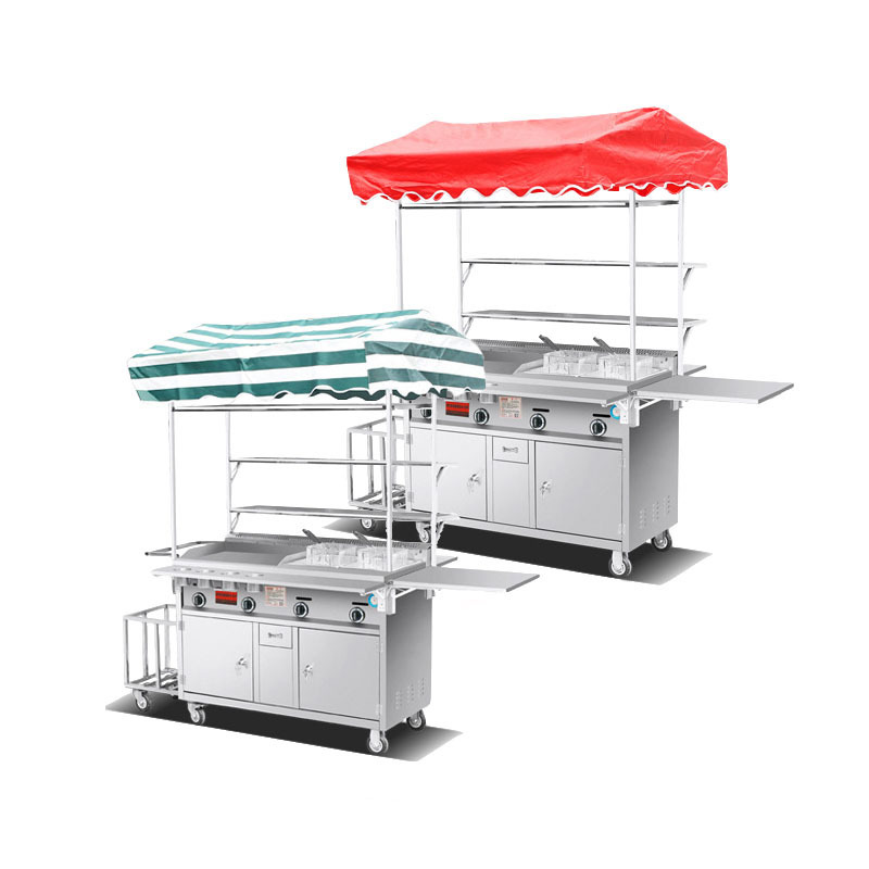 Top Quality Mobile Street Kitchen Hot Dog French Fries Crepes Vending Fast Food Cart For Sale