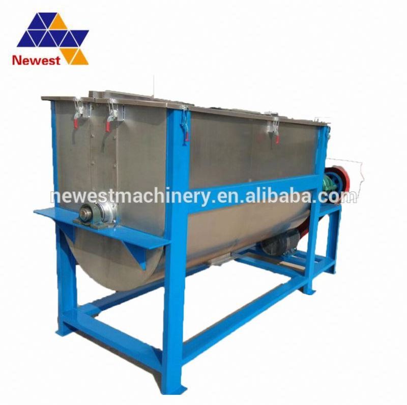 Low cost organic fertilizer horizontal mixer/organic fertilizer horizontal mixer/compost mixing machine