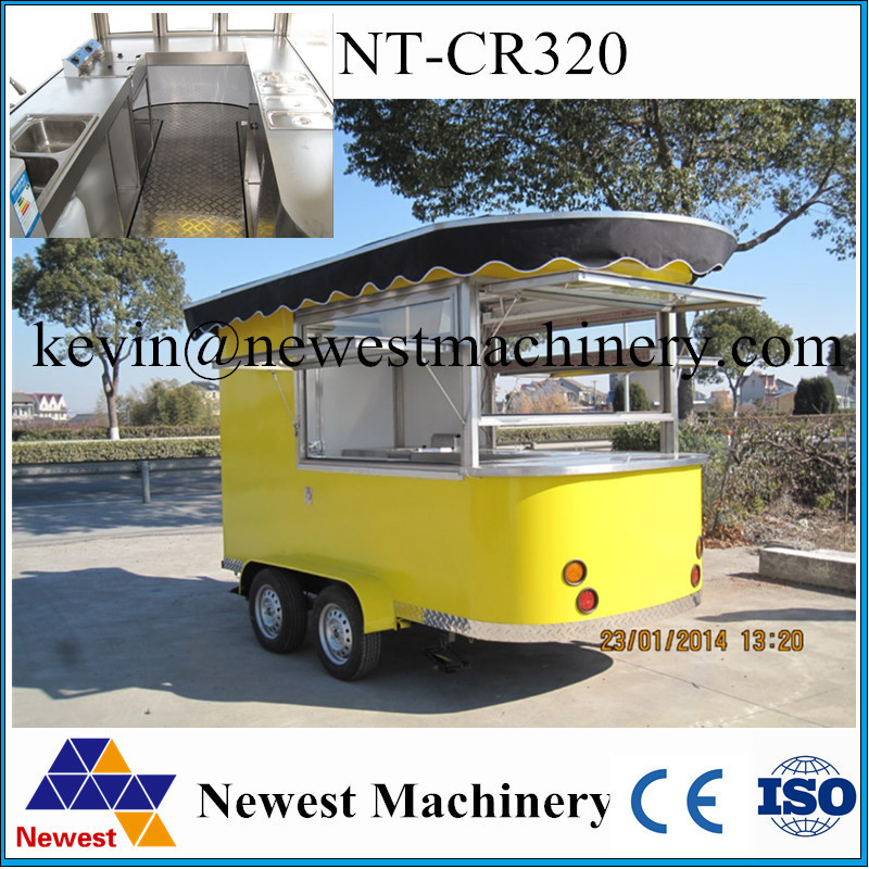 Multifunctional Customizable fast food mobile kitchen trailer/Snack car/electric food truck