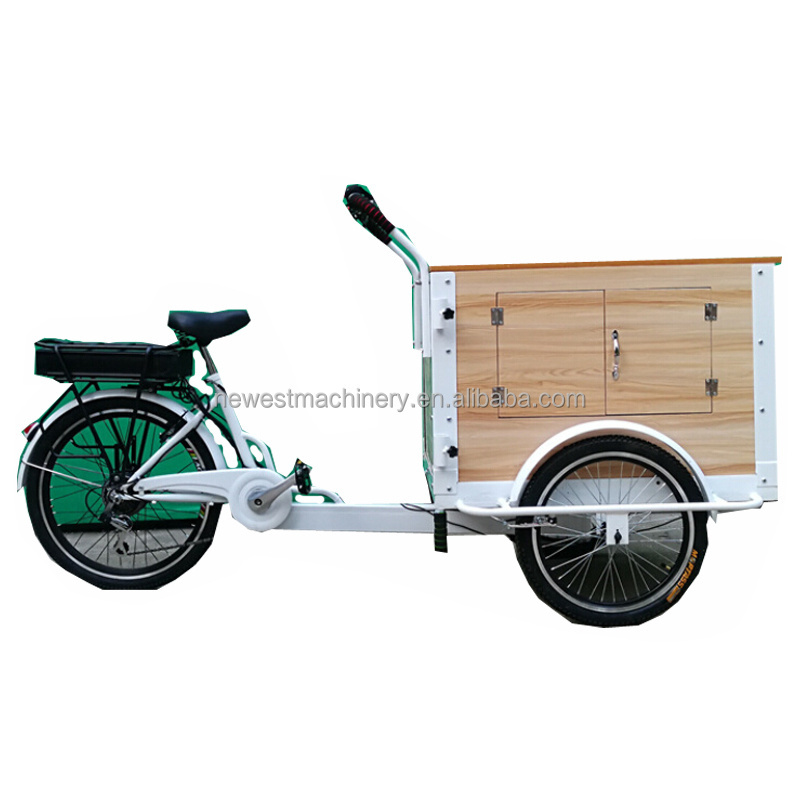 CE electric tricycle food cart food bike for sale