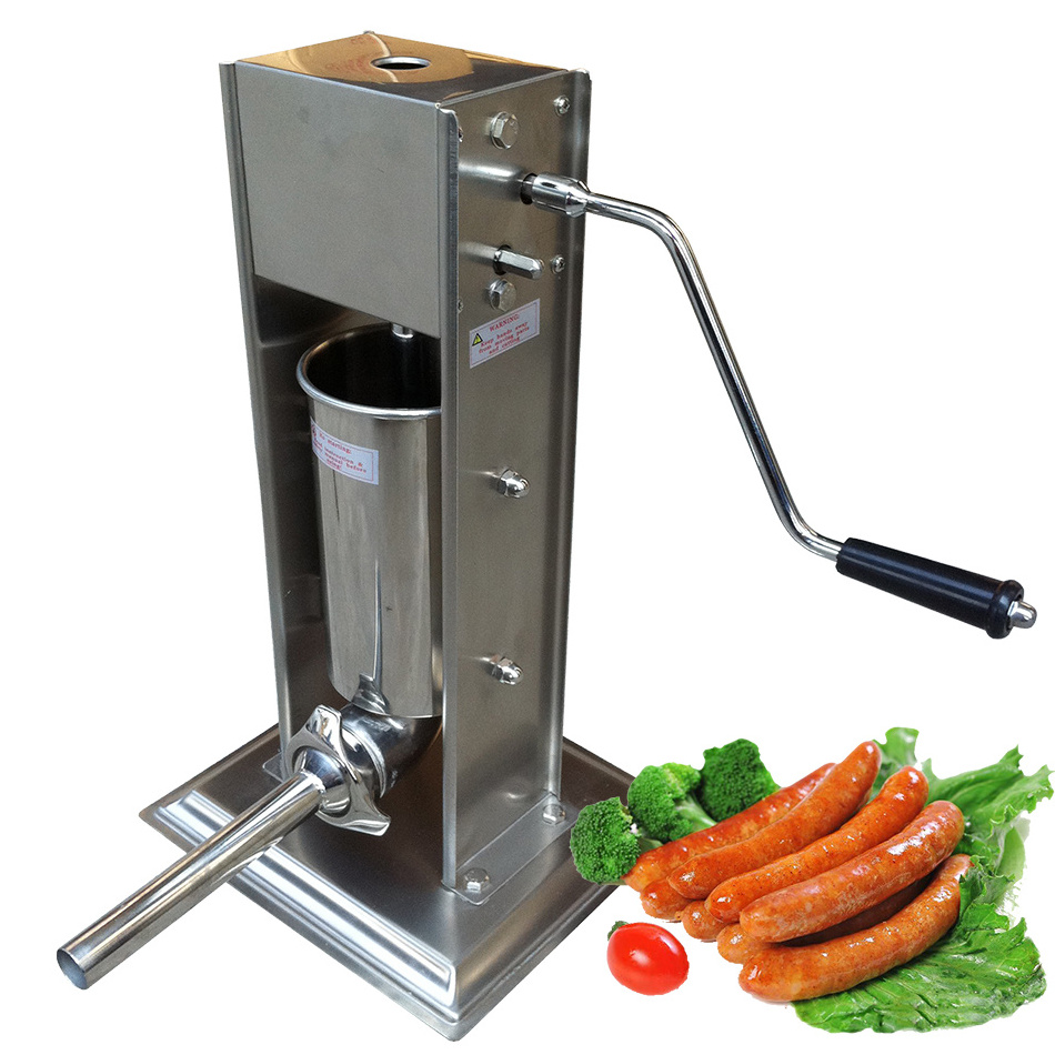 Compact 3L 5L Manual Sausage Maker Meat Stuffer Filler Funnel Extruder