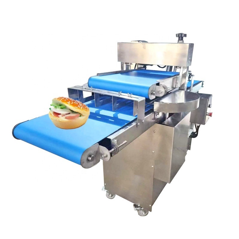 Automatic Hotdog Hamburger Bun Half-Cutting Machine Slice Bread Making Machine