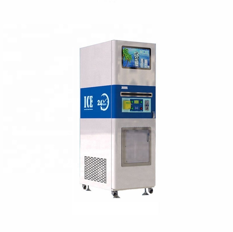 Commercial 1-4 Kg Bagged Ice Vending Machine Smart Bulk Ice Cube Vending Machine