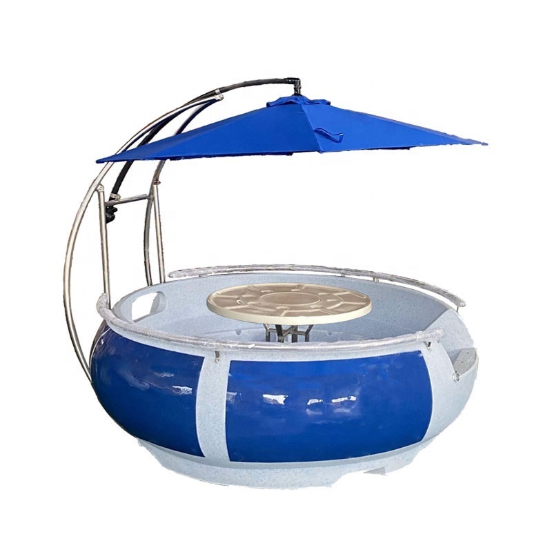 Scenic Recreational Donut Boat With Table Bbq Grill And Sunshade