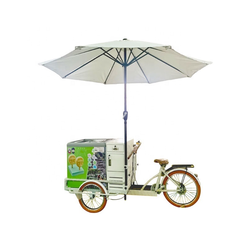 Wholesale Ice Pop Ice Lolly Gelato Vending Cart Trike Bike Ice Cream Tricycle For Sale