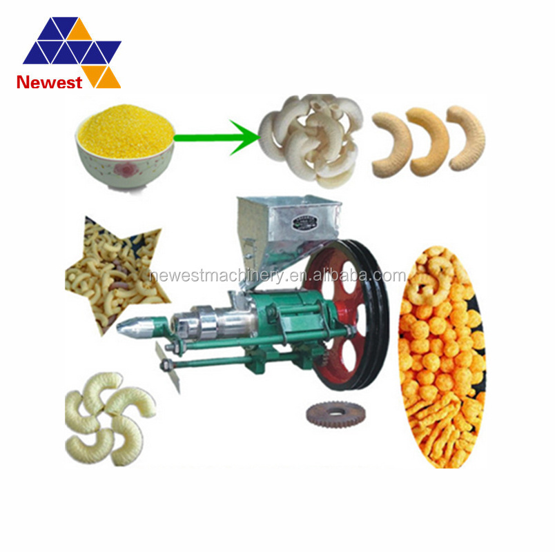 Free 7 Mold Snack Food Bulking Machine/ Corn Maize Rice Extruder/Puff Machine