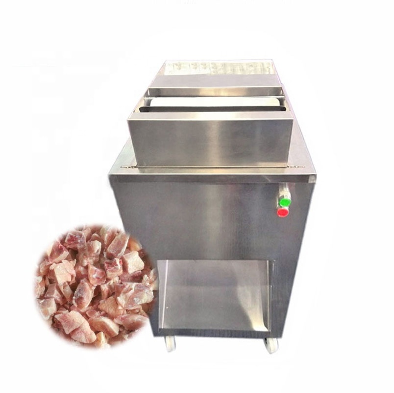 Commercial meat cuber meat dicer/chicken cube cutting machine