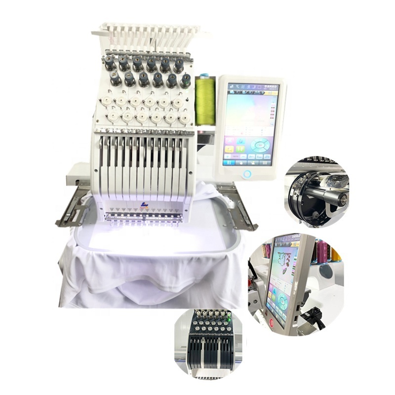 Safe Operation Packing Size 630mm*630mm*870mm Multi Needle Big Embroidery Machine