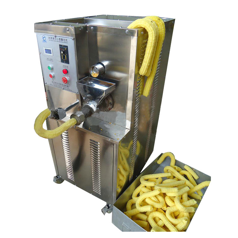 J Shape Ice Cream Hollow Tube Corn Puff Machine Ice Cream Corn Puff Making Machine