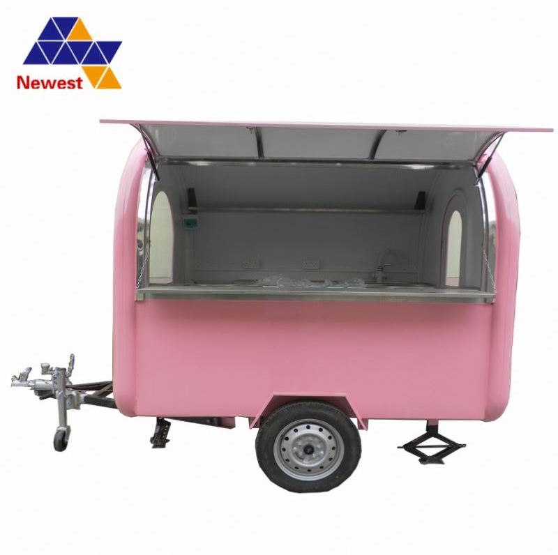 Cheap price fast food carts selling/snack trailer/mobile restaurant trailer