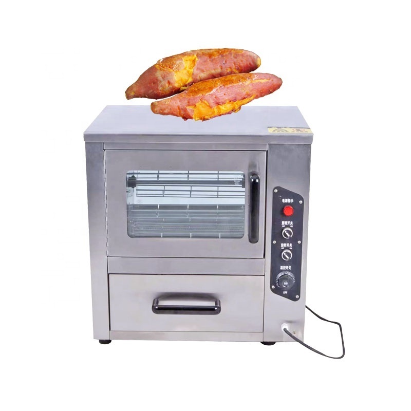 Convenient 8 Baskets Rotary Corn Taro Baking Machine Electric Roasted Sweet Potato Oven