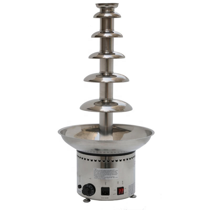 Commercial machine 4/5/6/7 tiers chocolate fountain machine/New style 304# stainless steel automatic chocolate fountain