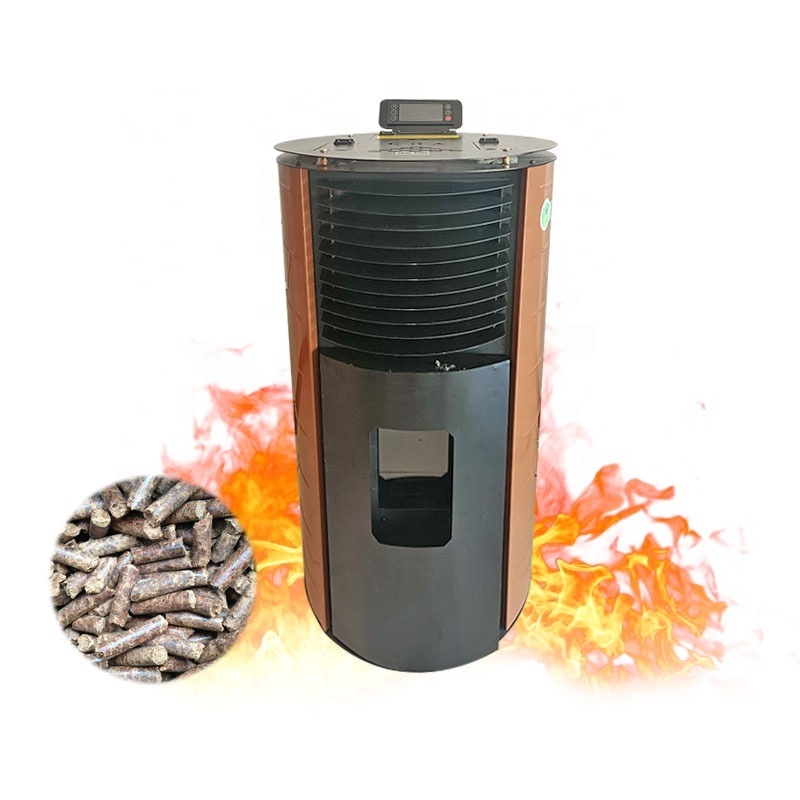 Hot Air Furnace For Home Biomass Pellet Heater Fireplace Sawdust Pellet Burning Stoves