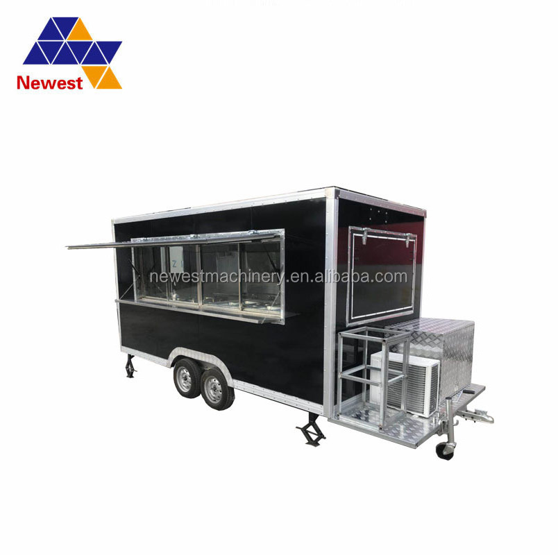 Hot sale square food cart/ food trailer/ food truck