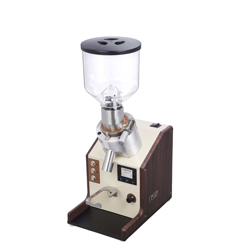 Titanium ally conical burr RPM adjusted commercial coffee grinder, coffee bean mill