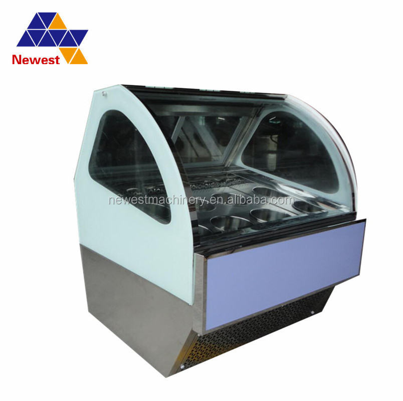 180L ice cream display showcase Cold Food Refrigerated deep freezer for icecreams