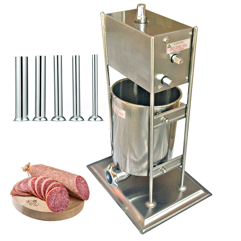 Compact 3L 5L Manual Sausage Maker Meat Stuffer Filler Funnel Extruder