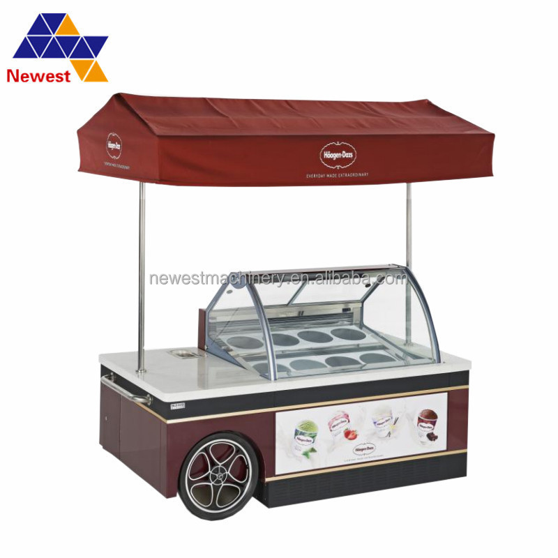 Electric coffee tricycle ice cream food cart with CE mobile pancake food truck