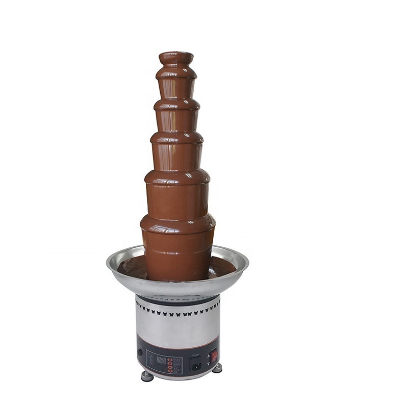 Commercial machine 4/5/6/7 tiers chocolate fountain machine/New style 304# stainless steel automatic chocolate fountain