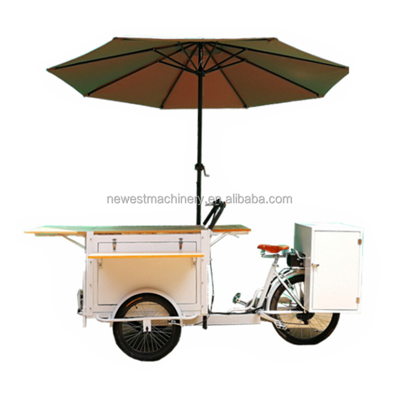 CE electric tricycle food cart food bike for sale