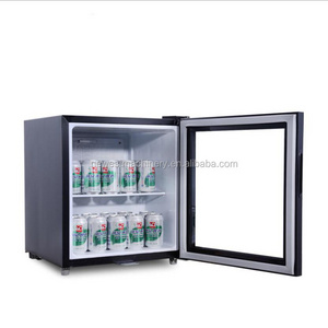 Tabletop transparent glass door refrigerator ,desktop mini  display cooler for energy drink