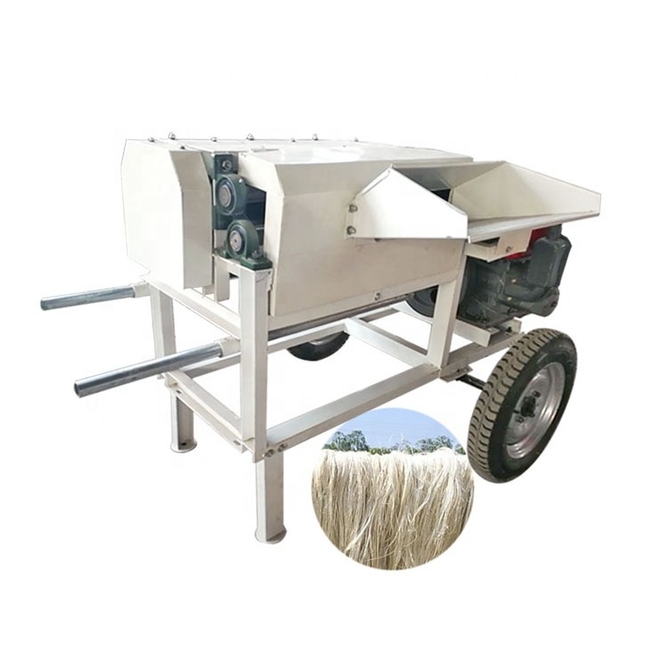 Promotional Jute Sisal Banana Stem Peeler Extractor Abaca Fiber Processing Machine Decorticator