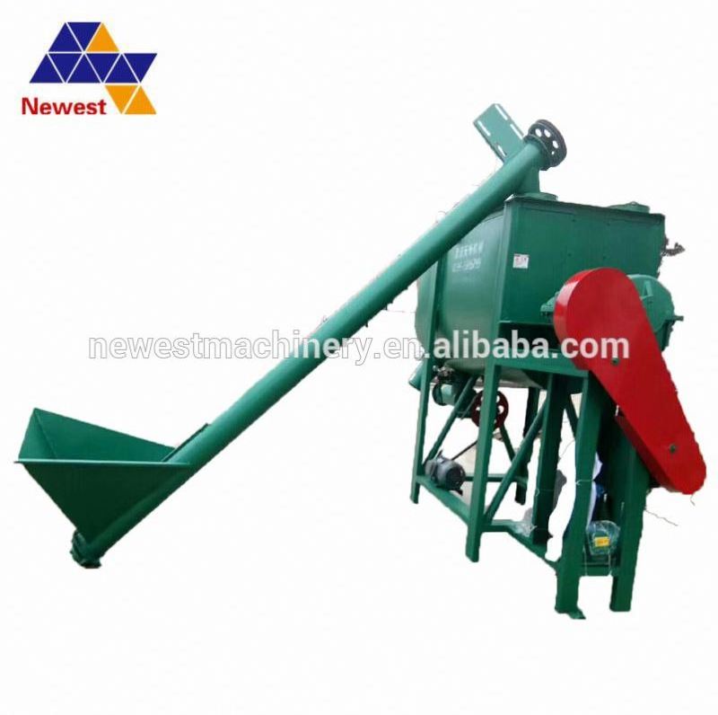 Low cost organic fertilizer horizontal mixer/organic fertilizer horizontal mixer/compost mixing machine