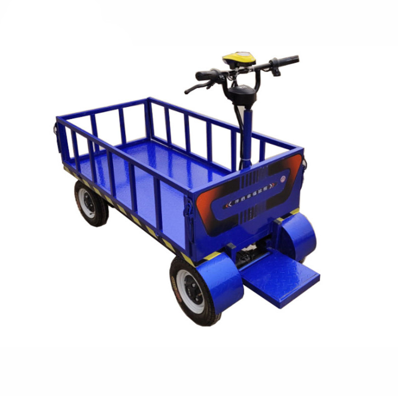 Electric cargo carrier warehouse picking trolley platform trolley