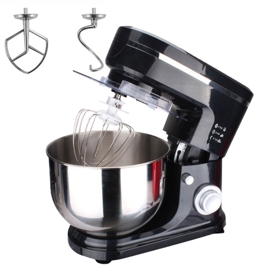 Automatic 3 IN 1 Stand Dough Kneading Egg Whisker Mixer Cake Flour Batter Food Mixing Machine Mincing Crush Meat Fruit Desktop